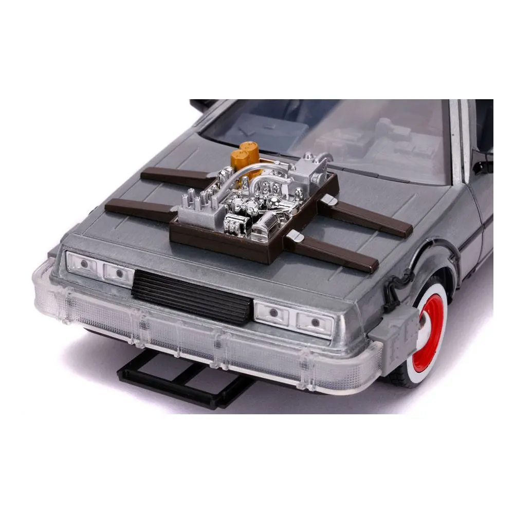 Zurück in die Zukunft III Hollywood Rides Diecast Modell 1/24 DeLorean Time Machine termékfotó