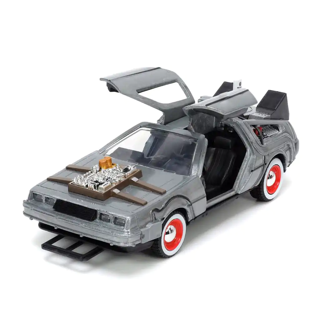 Zurück in die Zukunft III Hollywood Rides Diecast Modell 1/32 DeLorean Time Machine Free Rolling termékfotó