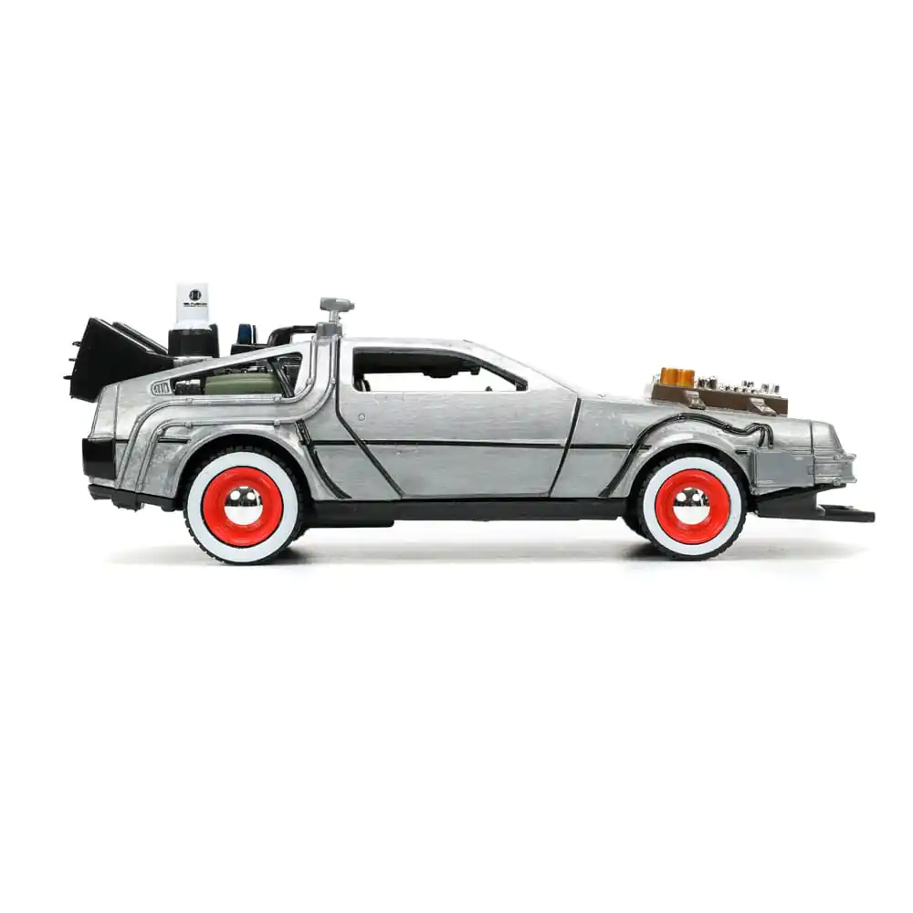 Zurück in die Zukunft III Hollywood Rides Diecast Modell 1/32 DeLorean Time Machine Free Rolling termékfotó