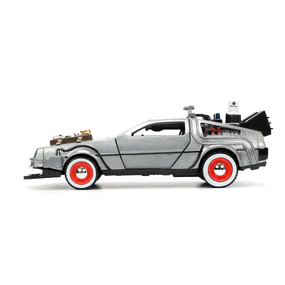 Zurück in die Zukunft III Hollywood Rides Diecast Modell 1/32 DeLorean Time Machine Free Rolling termékfotó