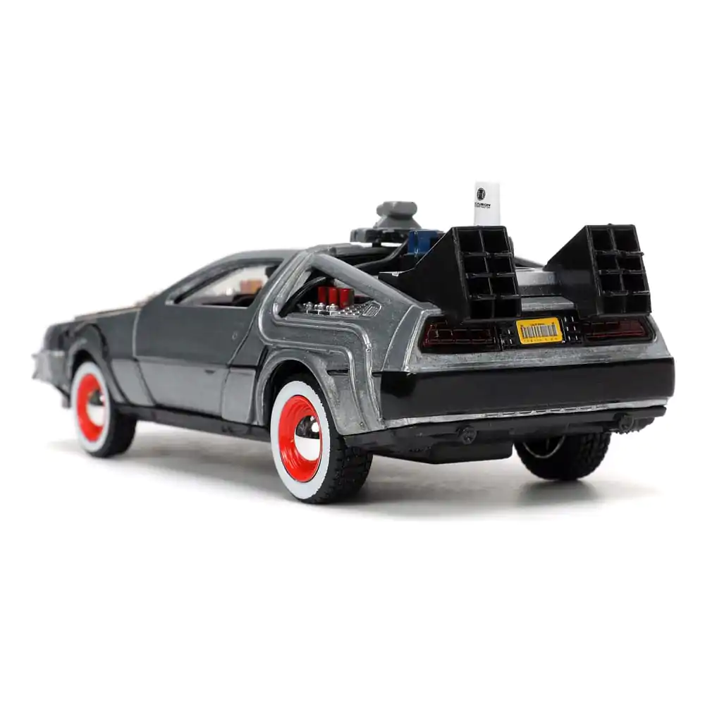 Zurück in die Zukunft III Hollywood Rides Diecast Modell 1/32 DeLorean Time Machine Free Rolling termékfotó