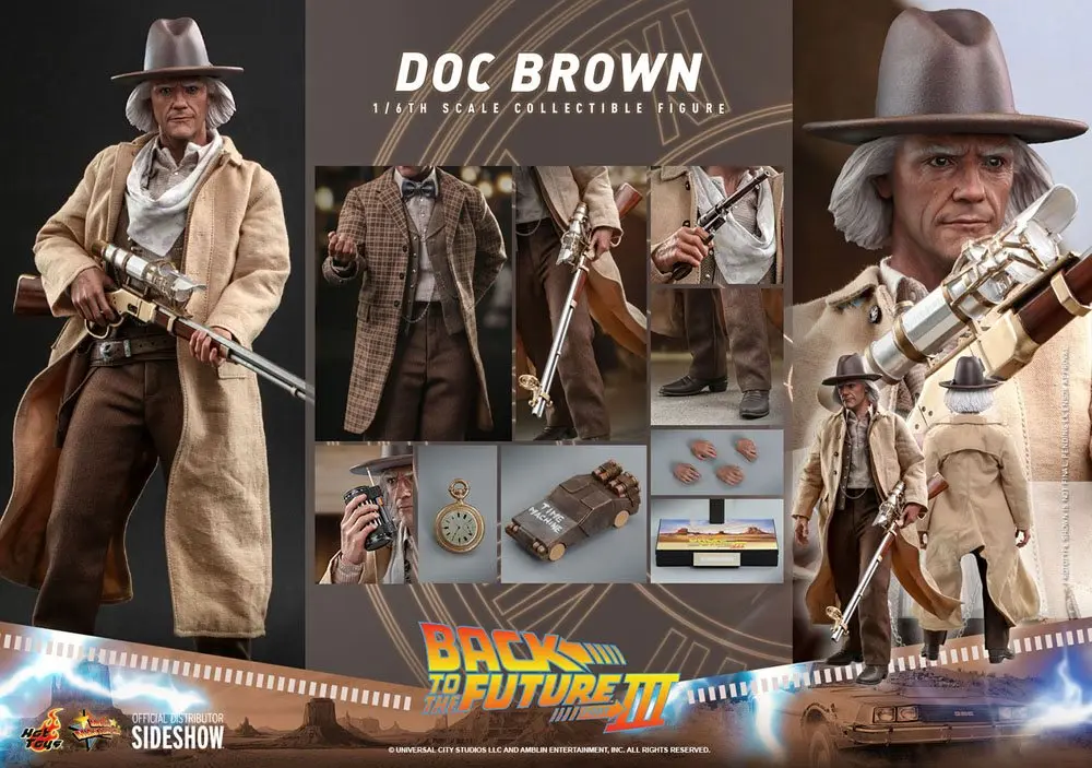 Zurück in die Zukunft III Movie Masterpiece Actionfigur 1/6 Doc Brown 32 cm termékfotó