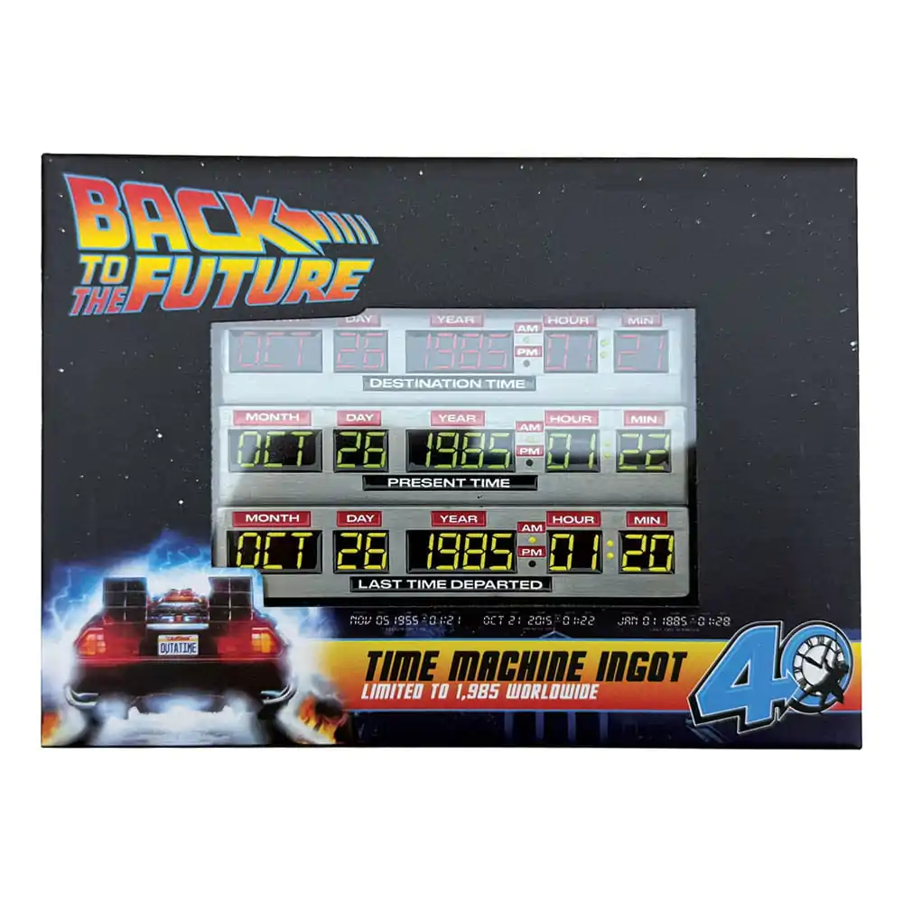 Back To The Future Barren 40. Jubiläum Time Circuits Limitierte Auflage Produktfoto