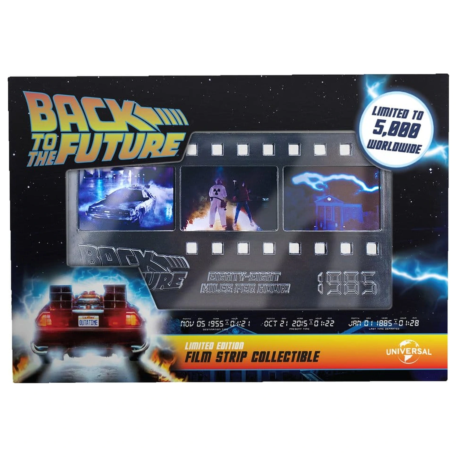 Back to the Future Barren Metallfilmstreifen Sammlerstück Limitierte Auflage Produktfoto