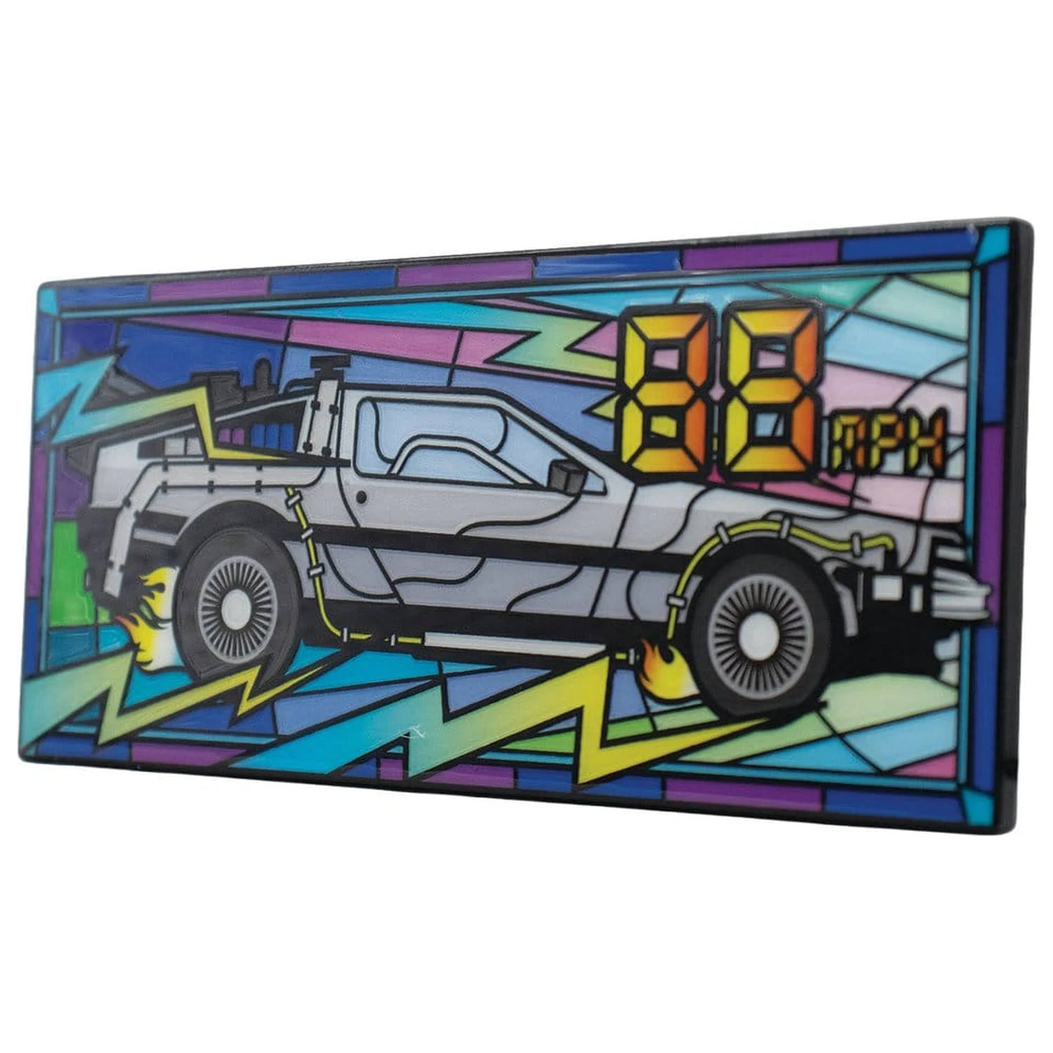 Back to the Future Barren Buntglas-Stil Limitierte Auflage Produktfoto