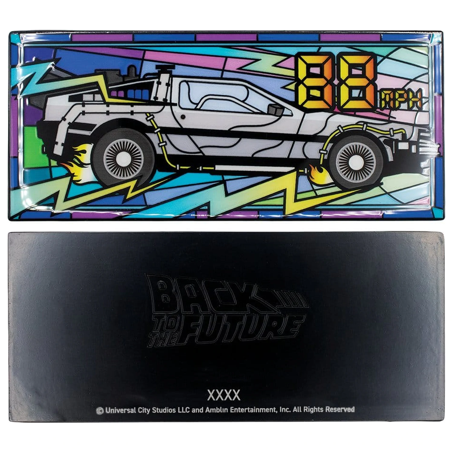 Back to the Future Barren Buntglas-Stil Limitierte Auflage Produktfoto