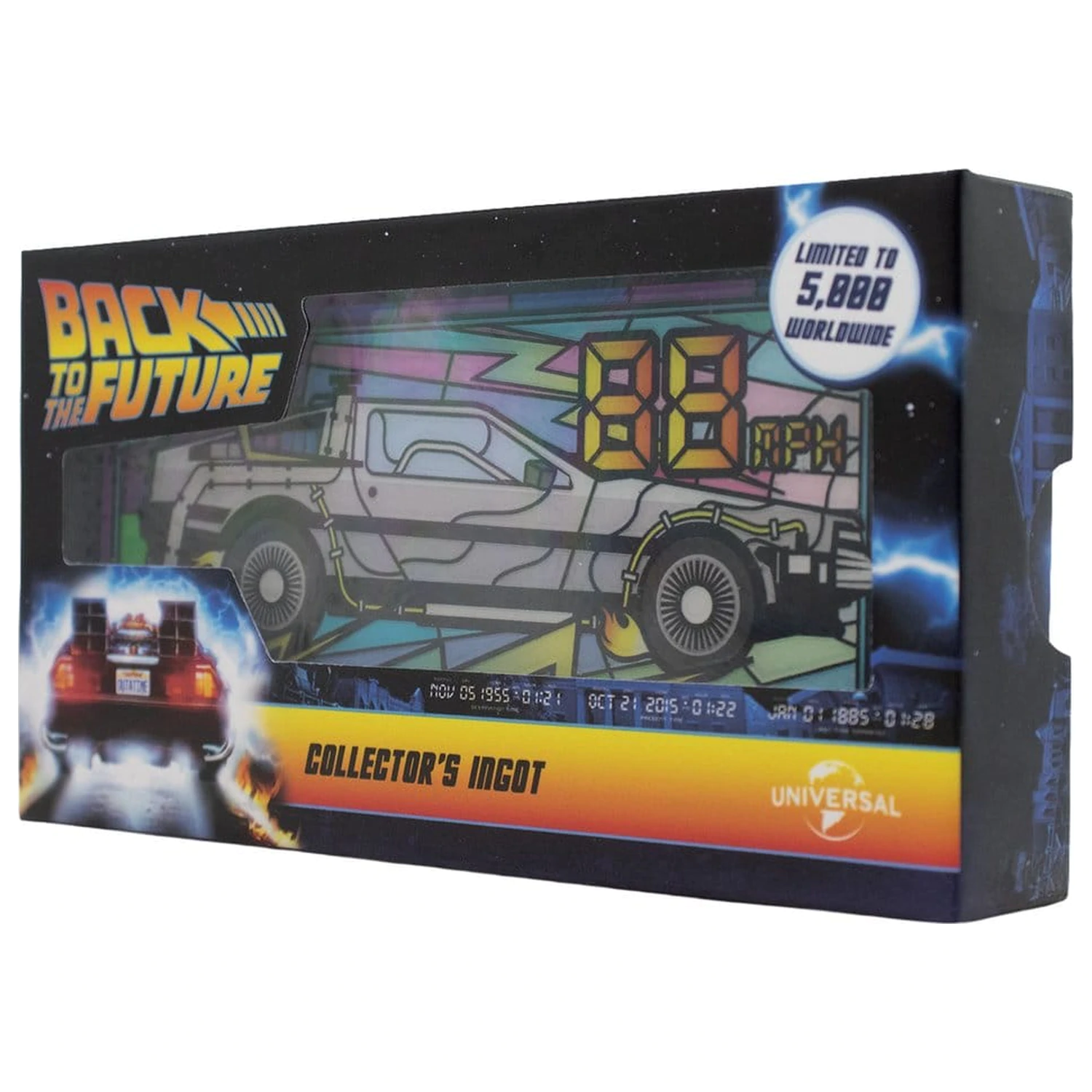 Back to the Future Barren Buntglas-Stil Limitierte Auflage Produktfoto