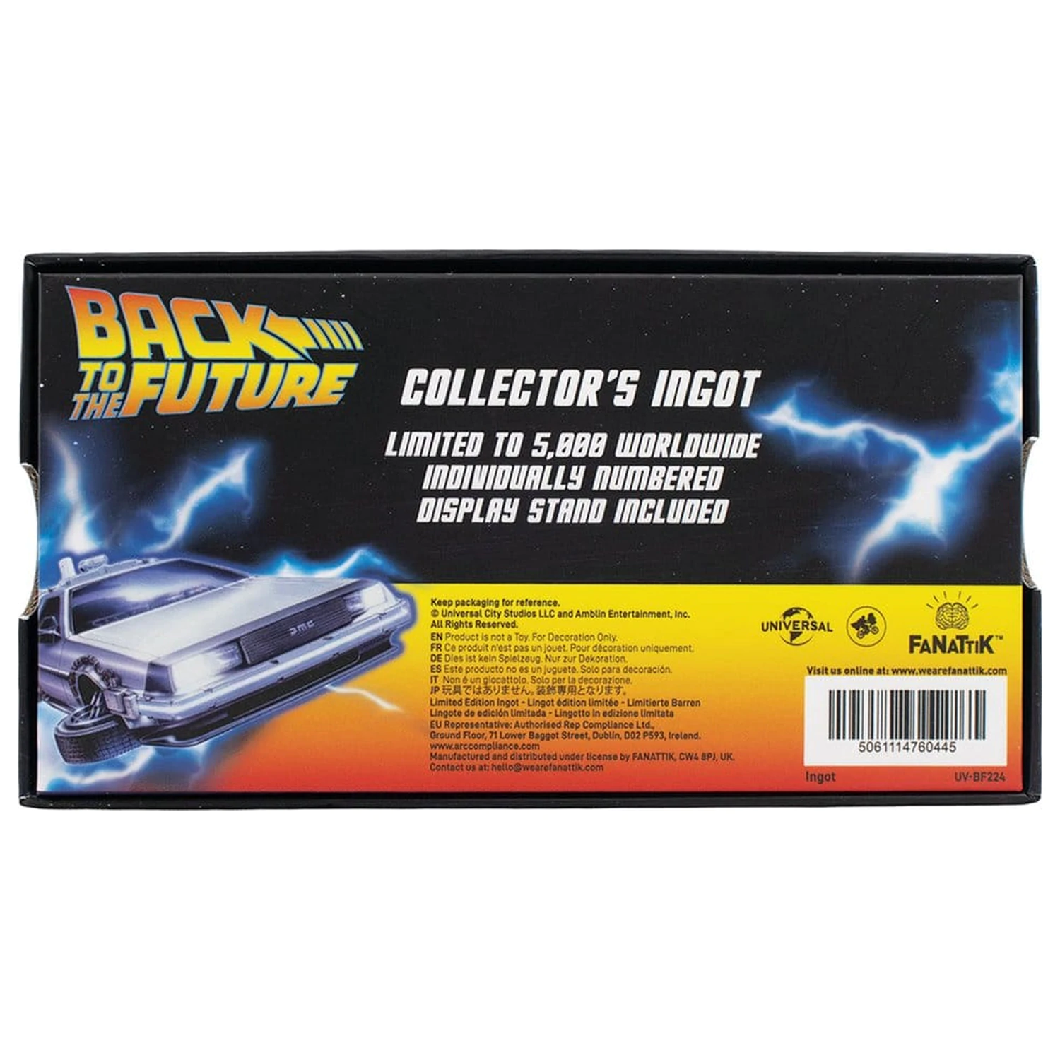 Back to the Future Barren Buntglas-Stil Limitierte Auflage Produktfoto
