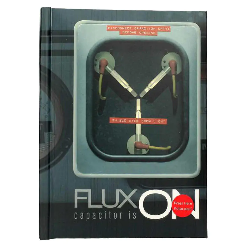 Back to the Future Notizbuch mit Lichtern Produktfoto