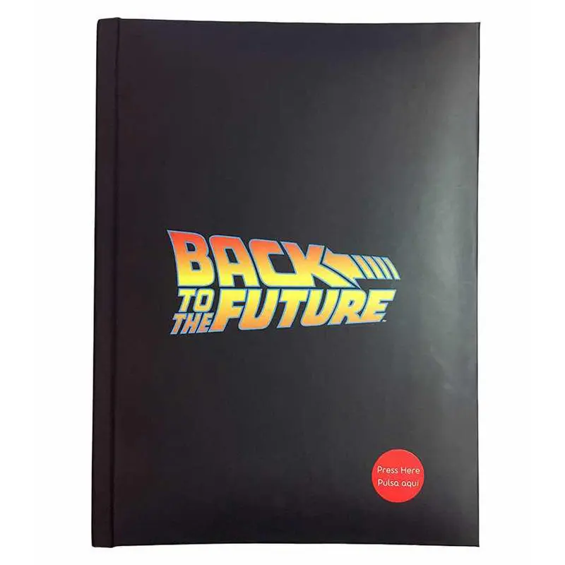 Back to the Future logo Leucht Notizbuch Produktfoto
