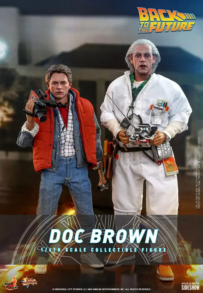 Zurück in die Zukunft Movie Masterpiece Actionfigur 1/6 Doc Brown 30 cm termékfotó