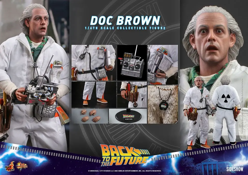 Zurück in die Zukunft Movie Masterpiece Actionfigur 1/6 Doc Brown 30 cm termékfotó