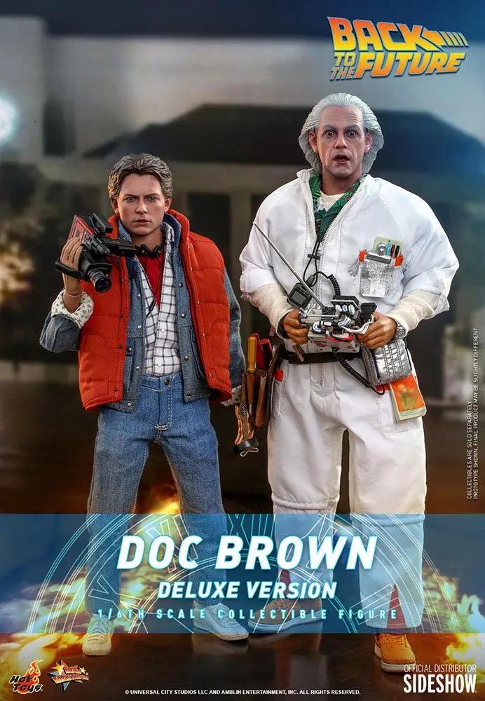 Zurück in die Zukunft Movie Masterpiece Actionfigur 1/6 Doc Brown (Deluxe Version) 30 cm termékfotó