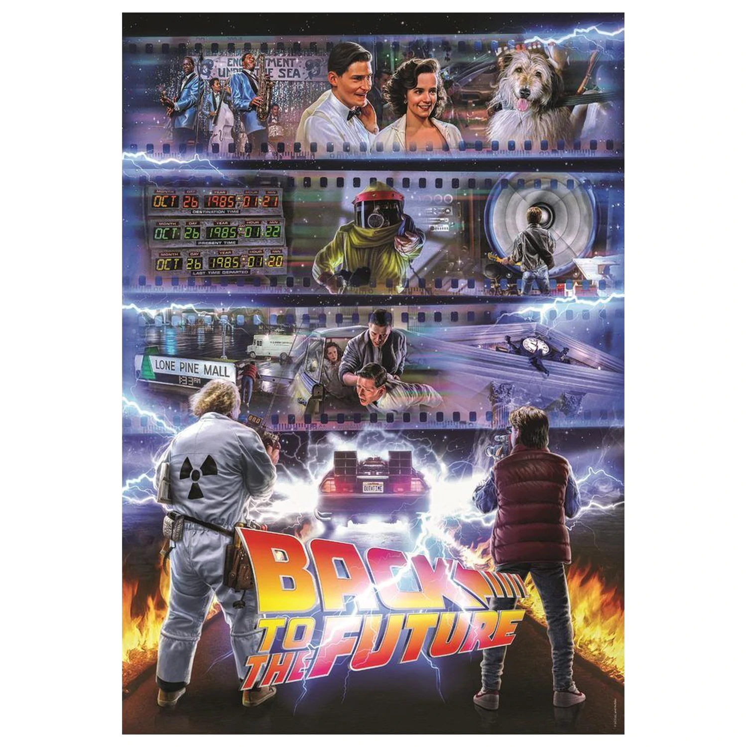 Back To The Future Puzzle 1000 Teile Produktfoto