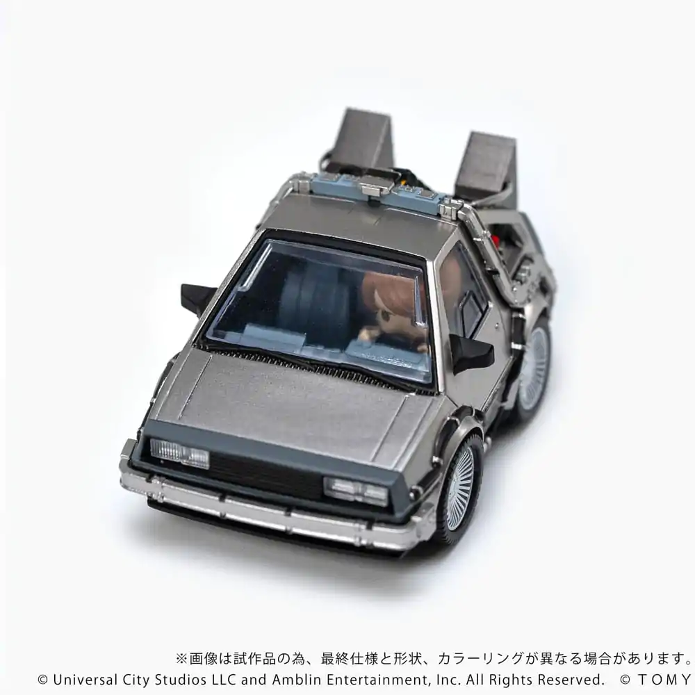 Back to the Future Q-Village Fahrzeug mit Minifiguren Time Machine 9 cm Produktfoto