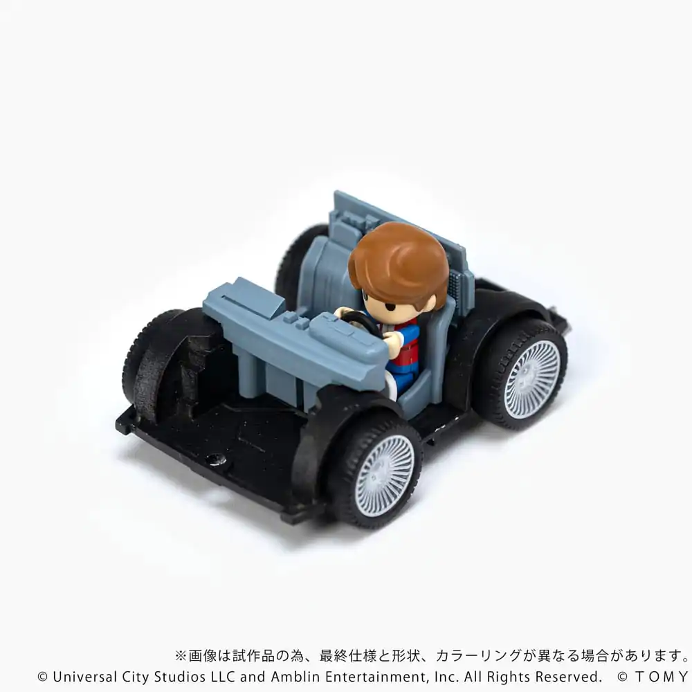 Back to the Future Q-Village Fahrzeug mit Minifiguren Time Machine 9 cm Produktfoto