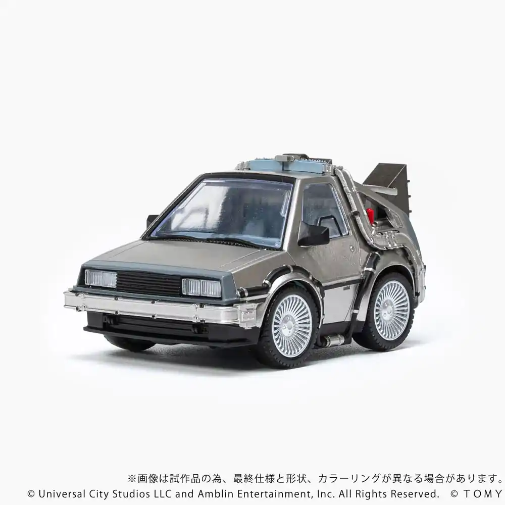 Back to the Future Q-Village Fahrzeuge mit Minifiguren Time Machine Deluxe Set 9 cm Produktfoto