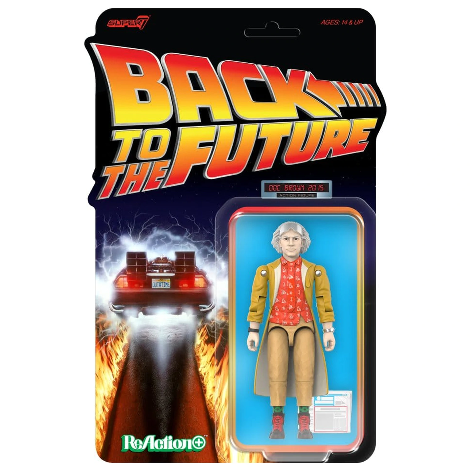 Back to the Future ReAction+ Actionfigur Welle 02 Dr. Emmett Brown (2015) Produktfoto