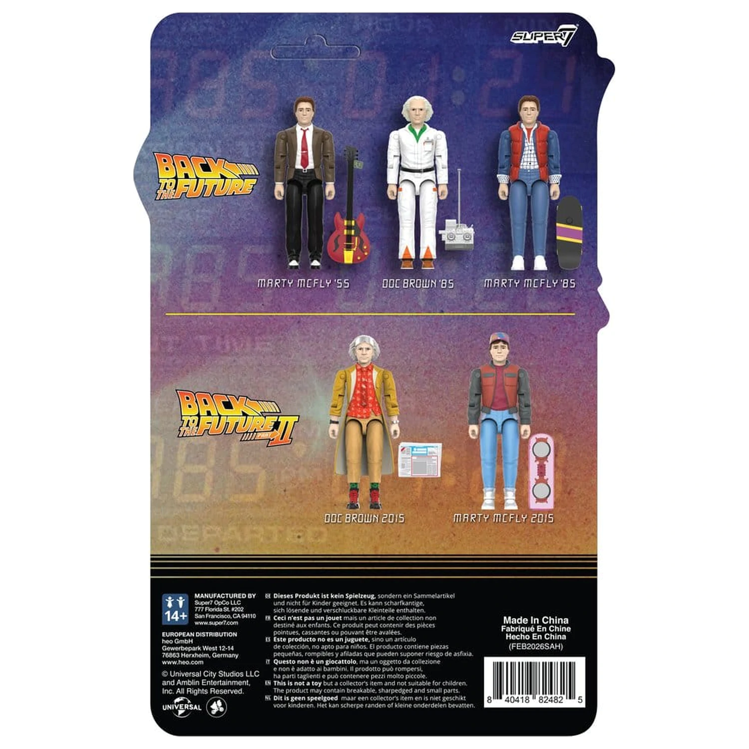 Back to the Future ReAction+ Actionfigur Welle 02 Marty McFly (2015) Produktfoto