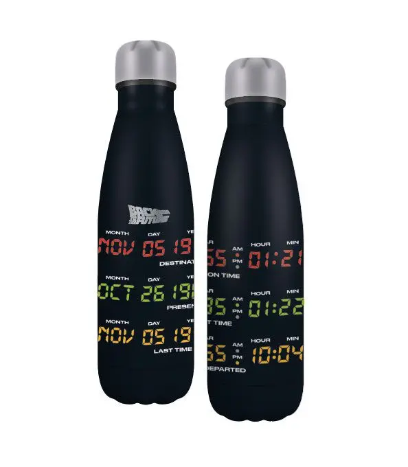Zurück in die Zukunft Trinkflasche Times Produktfoto