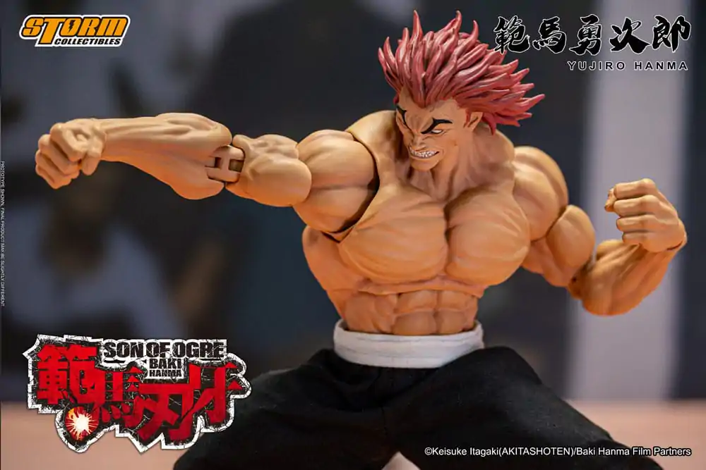 Baki Actionfigur 1/12 Yujiro Hanma 18 cm Produktfoto