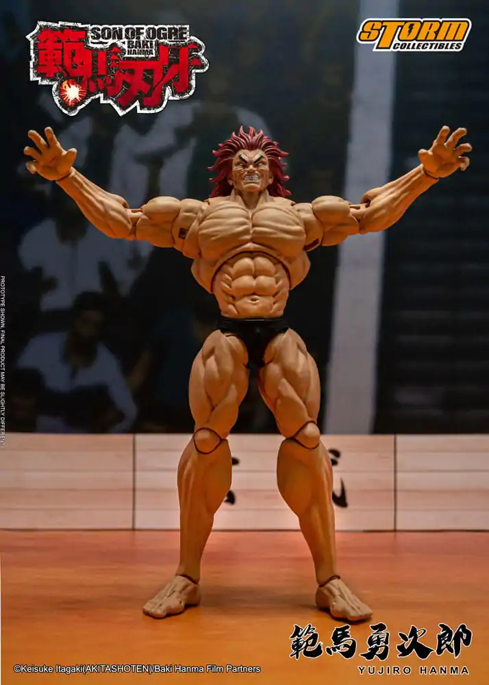 Baki Actionfigur 1/12 Yujiro Hanma 18 cm Produktfoto