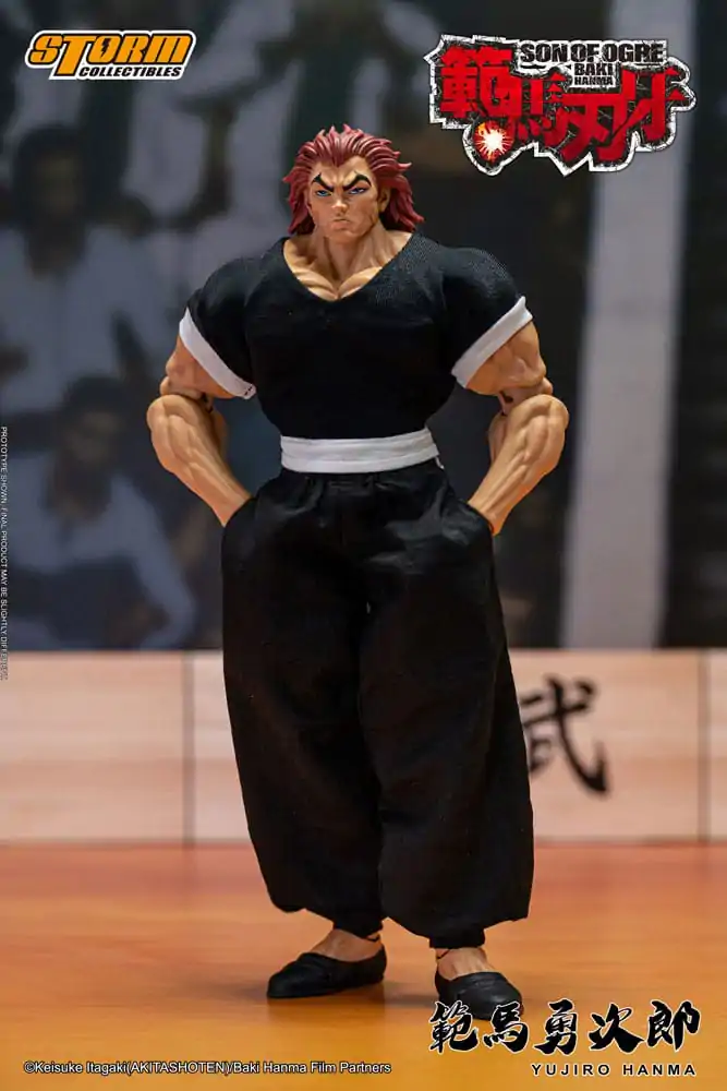 Baki Actionfigur 1/12 Yujiro Hanma 18 cm Produktfoto