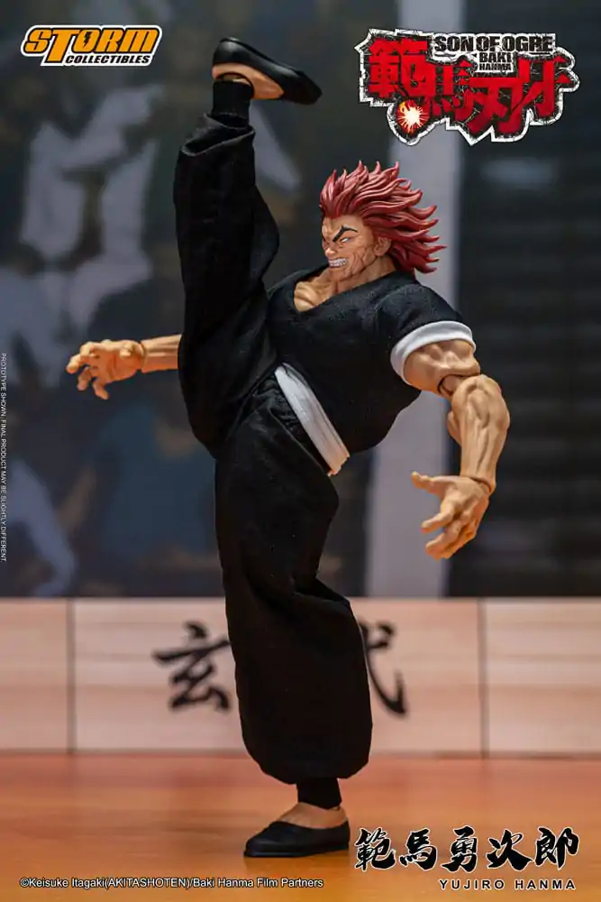 Baki Actionfigur 1/12 Yujiro Hanma 18 cm Produktfoto