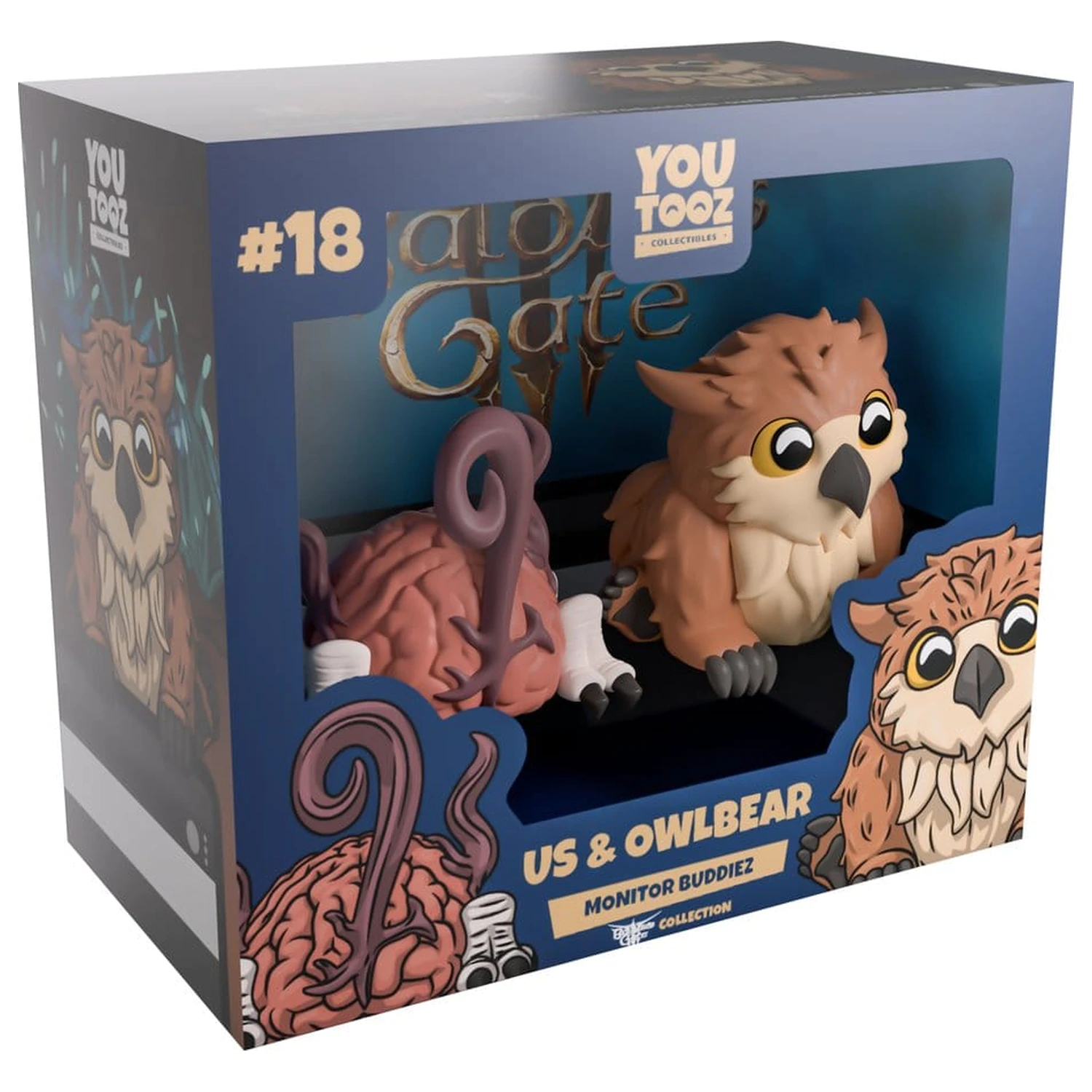Baldur's Gate 3 Vinylfiguren Us & Owlbear 4 cm Produktfoto