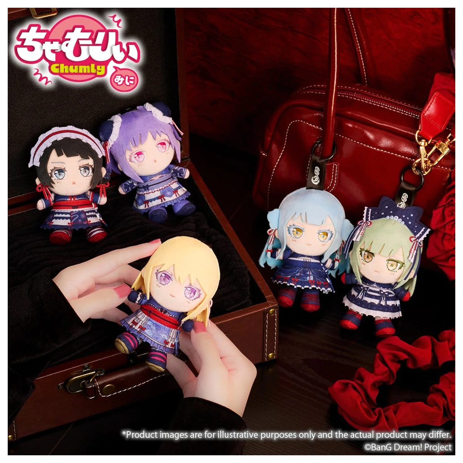 BanG Dream! Chamuri Mini Plüsch-Schlüsselanhänger Ave Mujica Senbi Toryo Ver. Oblivionis 10 cm Produktfoto