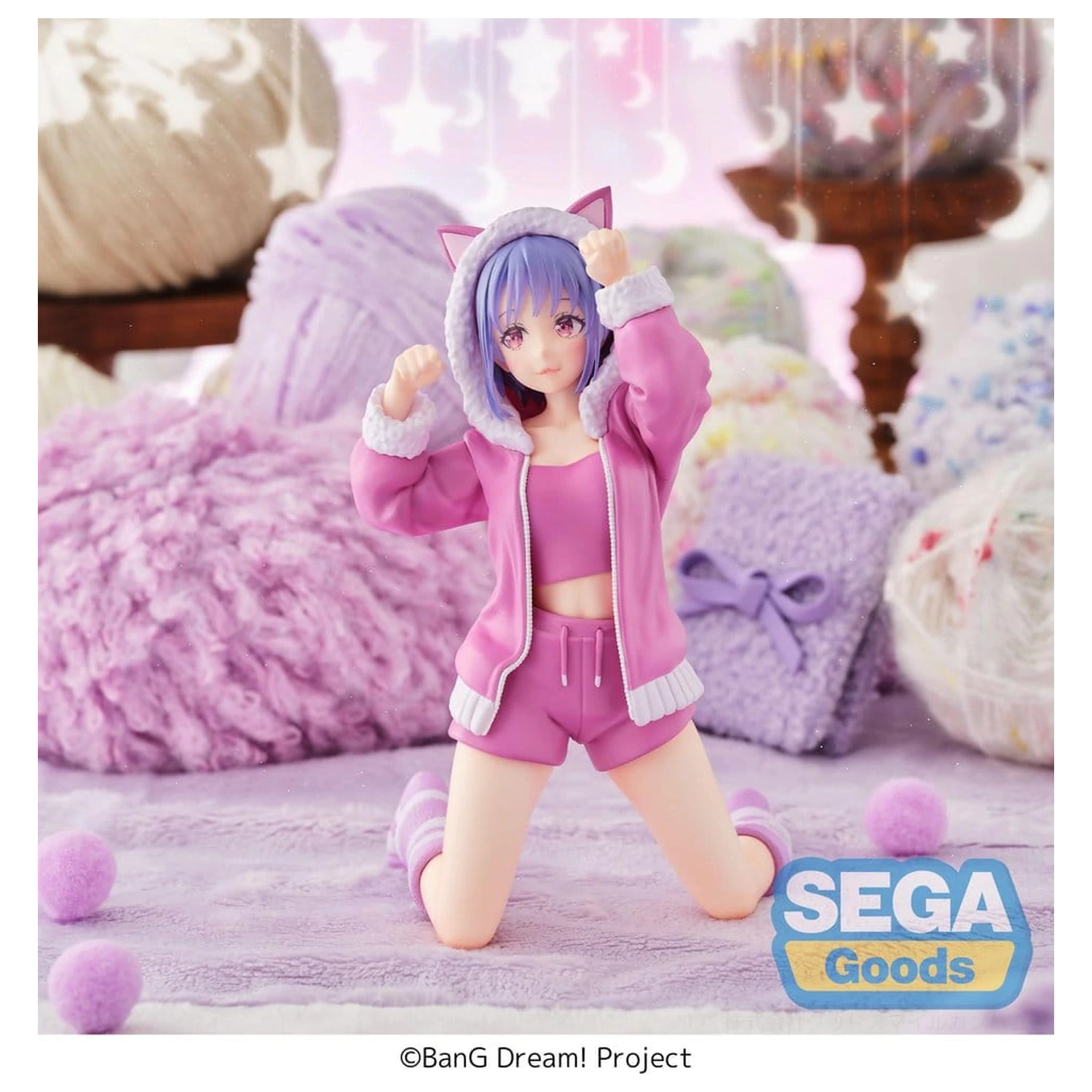 BanG Dream! Yumemirize PVC Figur Nyamu Yutenji Pyjama-Party! 16 cm Produktfoto
