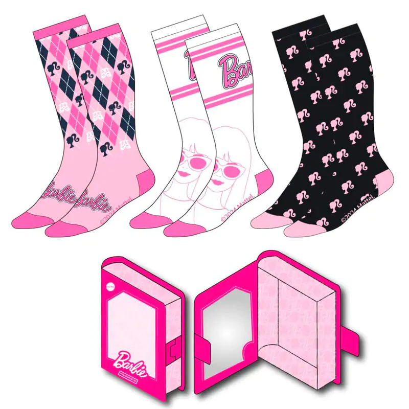 Barbie 3er Pack erwachsen Socken termékfotó