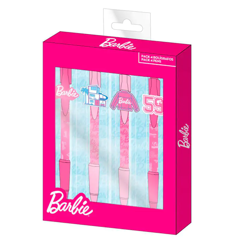 Barbie 4-er Pack Kugelschreiber Produktfoto