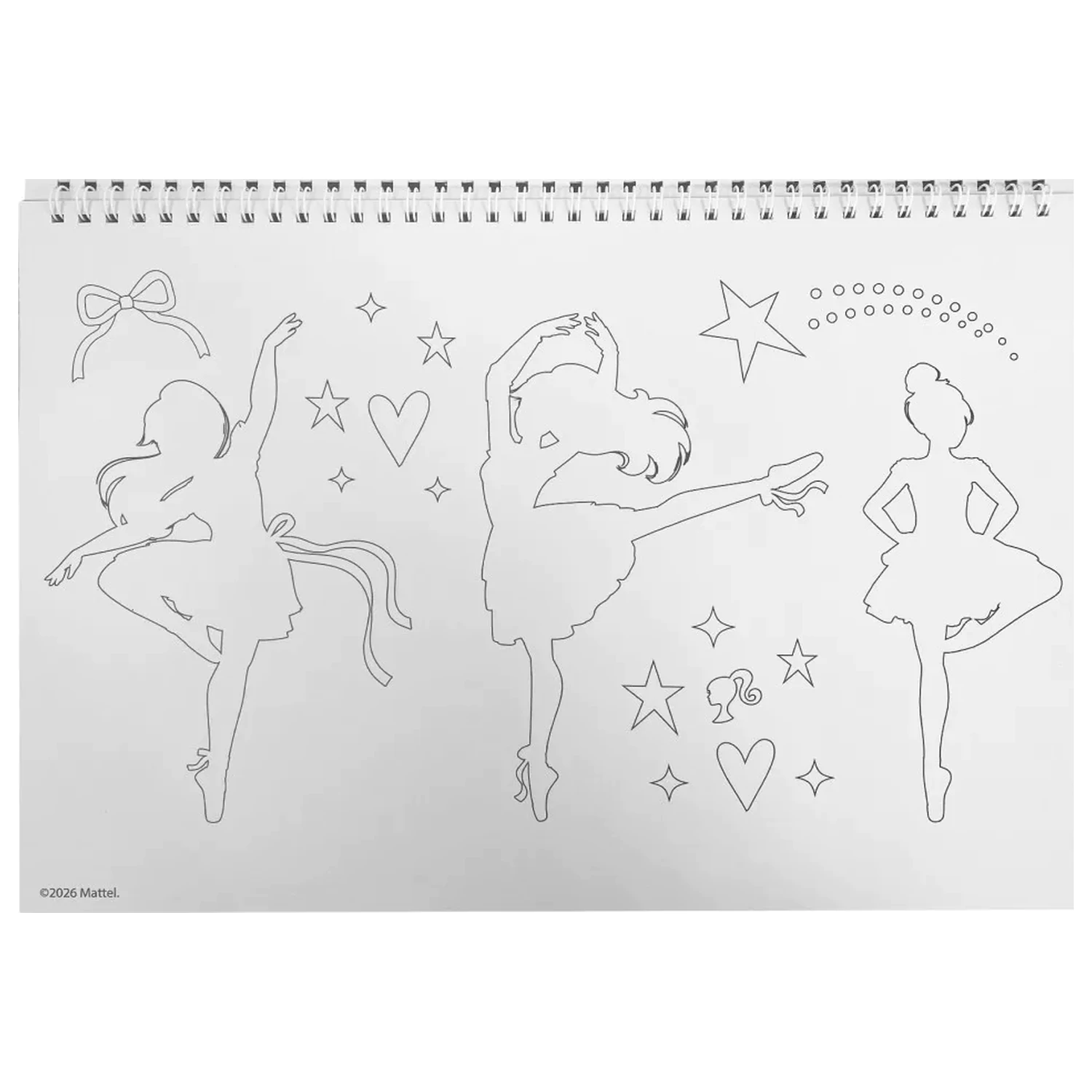 Barbie Ballerina A4 Spiral Skizzenbuch 40 Blatt mit Stickern Produktfoto