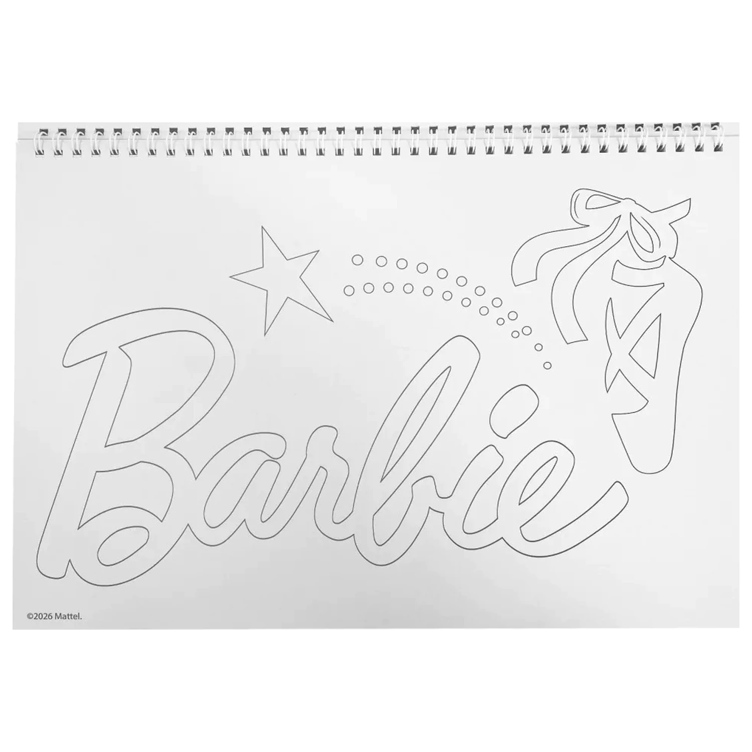 Barbie Ballerina A4 Spiral Skizzenbuch 40 Blatt mit Stickern Produktfoto