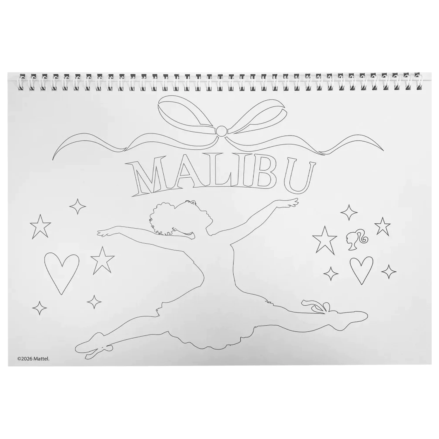 Barbie Ballerina A4 Spiral Skizzenbuch 40 Blatt mit Stickern Produktfoto
