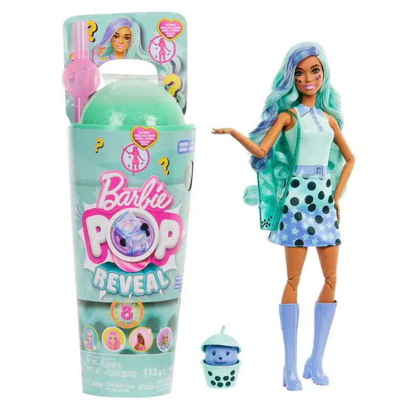 Barbie Bubble tea Green Tea Pop Reveal Puppe termékfotó