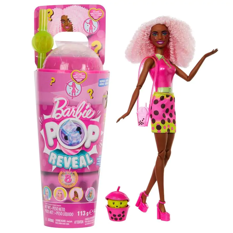 Barbie Bubble tea Red Fruits Pop Reveal Puppe Produktfoto