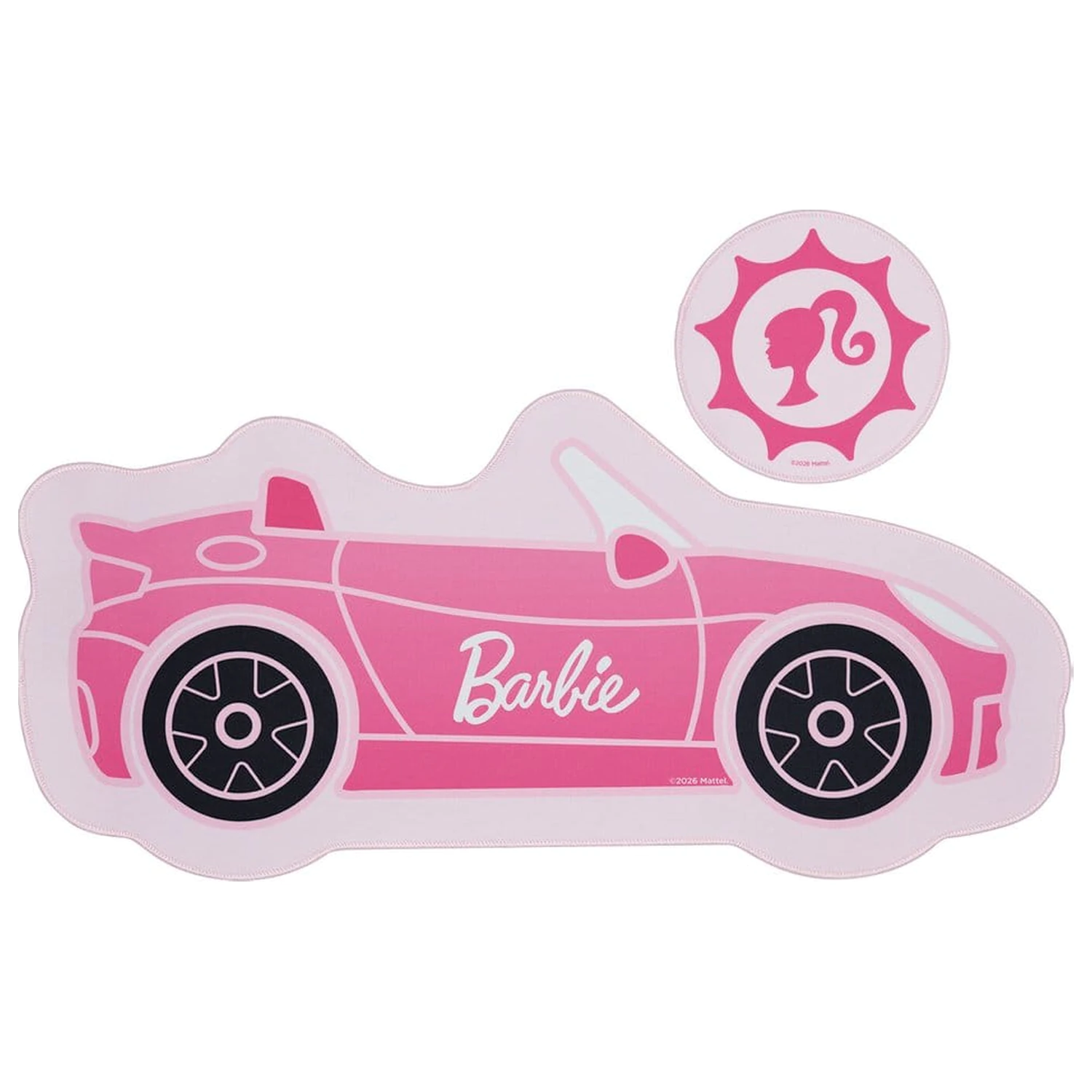 Barbie Schreibtischunterlage & Untersetzer Set Car Produktfoto