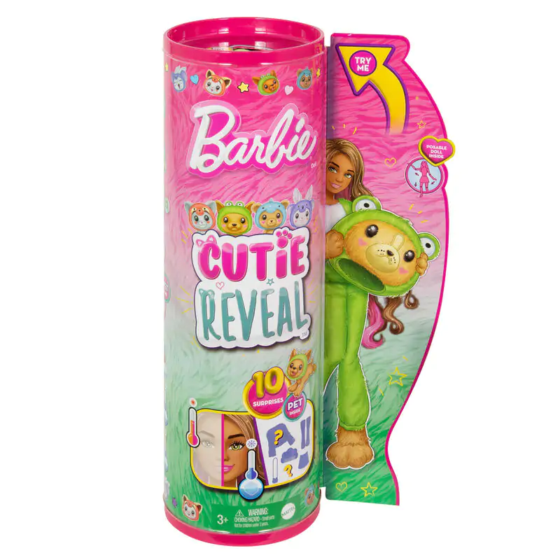 Barbie Chelsea Cutie Reveal Serie Costumes Dog Frog Puppe Produktfoto