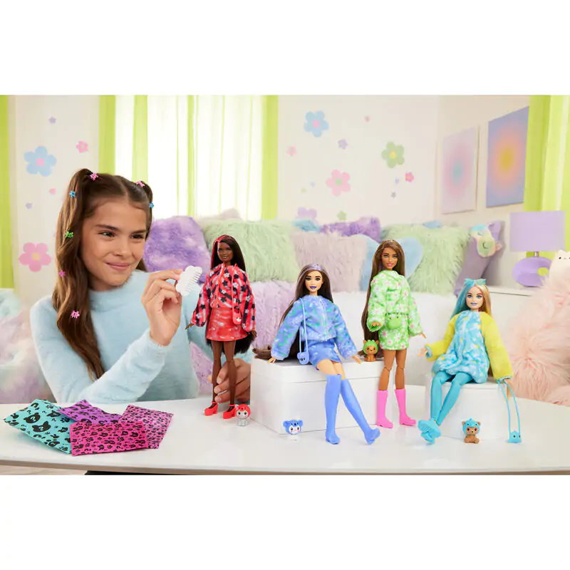 Barbie Chelsea Cutie Reveal Serie Costumes Red Panda Kitten Puppe Produktfoto