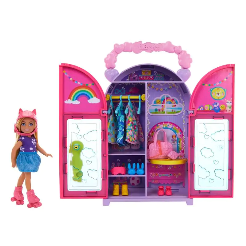 Barbie Chelsea portable wardrobe Puppe Produktfoto