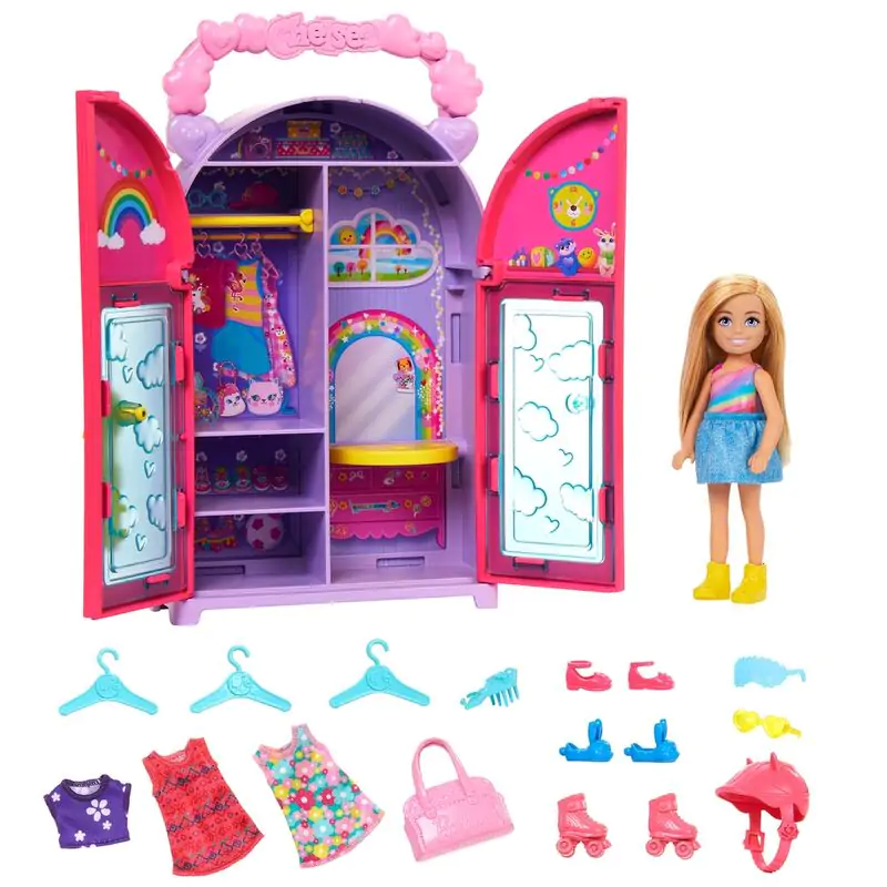 Barbie Chelsea portable wardrobe Puppe Produktfoto