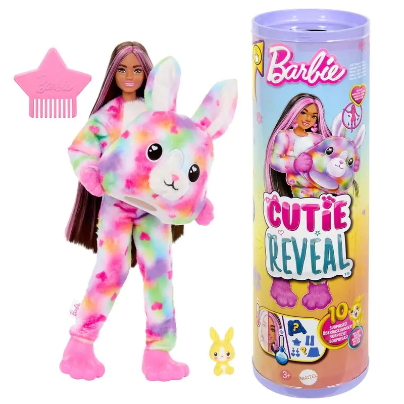 Barbie Cutie Reveal Bunny Dreams of colour Puppe termékfotó