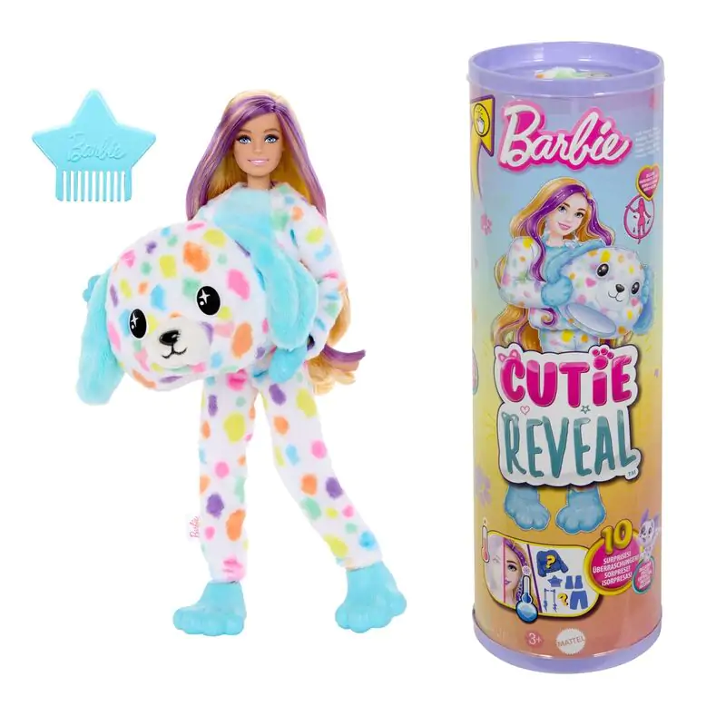 Barbie Cutie Reveal Dalmatian Dreams of colour Puppe termékfotó