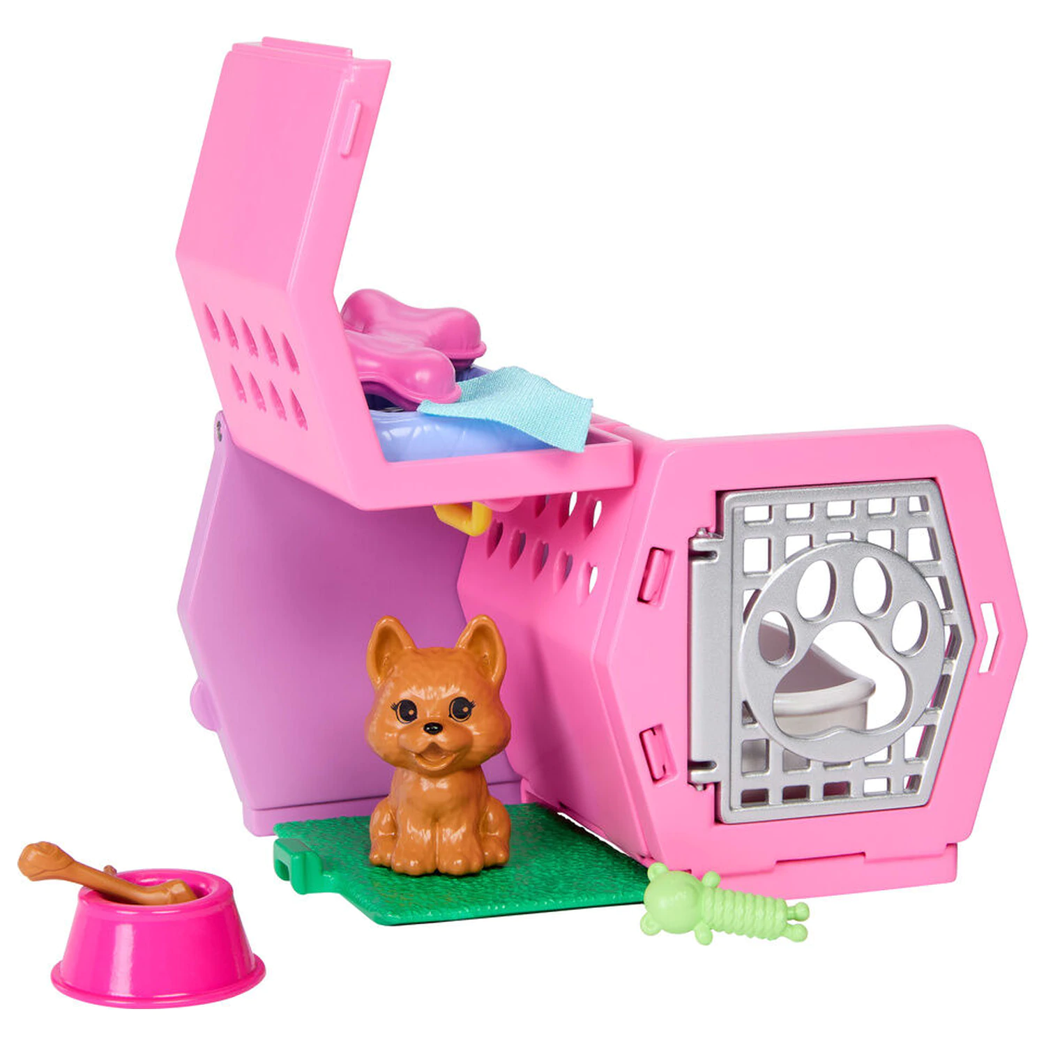 Barbie Hund & Transportkorb Chelsea Puppe Produktfoto