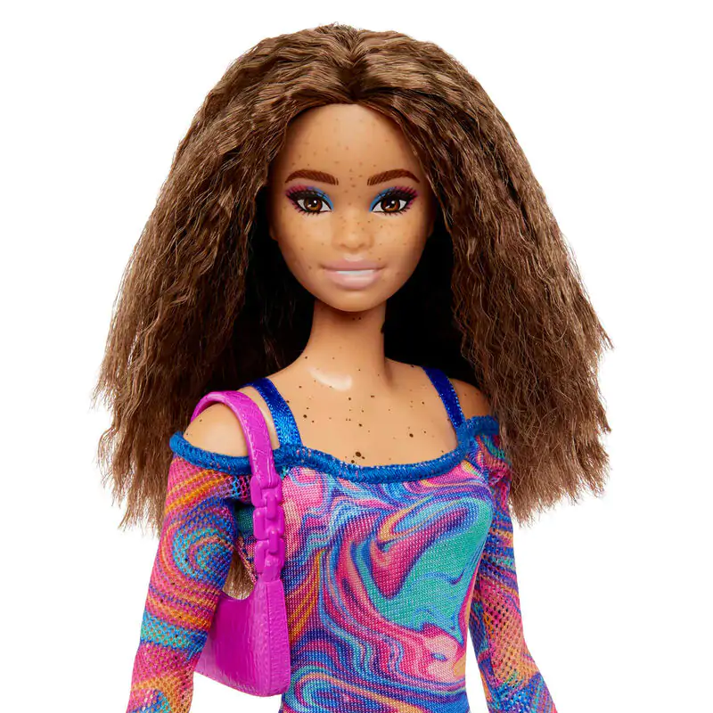 Barbie Fashionista Marble Print Dress Puppe termékfotó