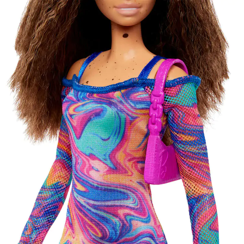 Barbie Fashionista Marble Print Dress Puppe termékfotó