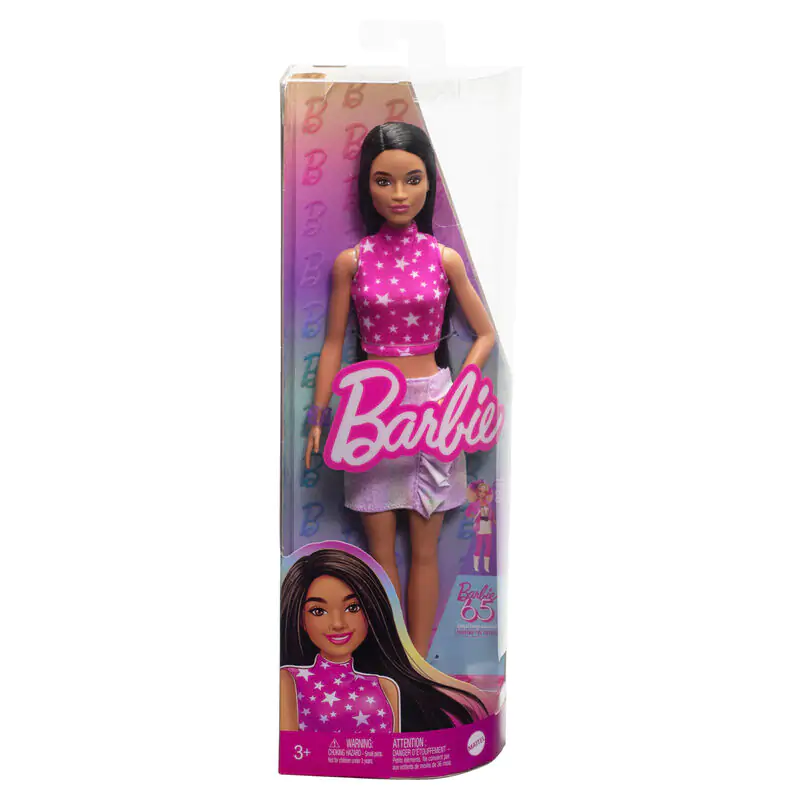 Barbie Fashionista Pink Rock Dress Puppe termékfotó