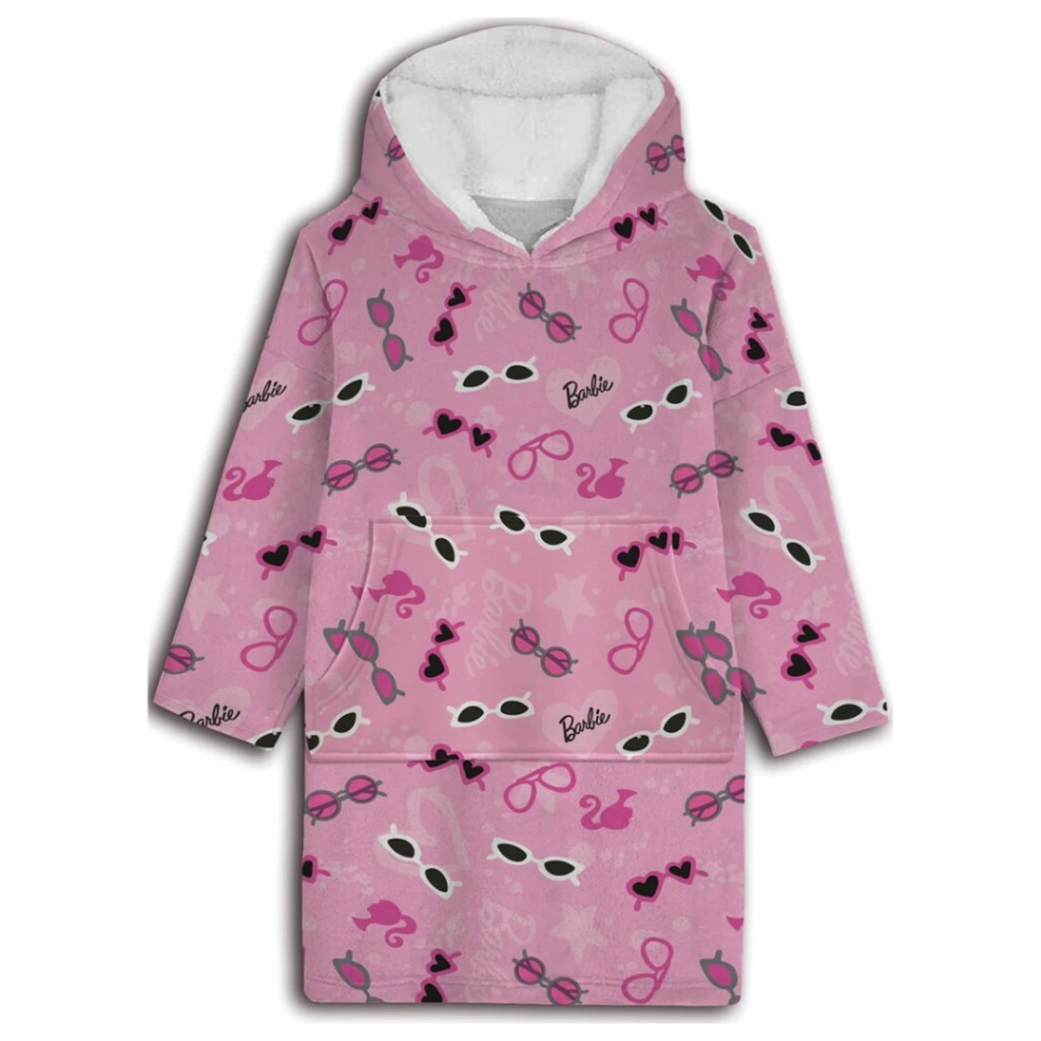Barbie Brille Erwachsenen tragbare Plüsch Fleece Decke Poncho Produktfoto
